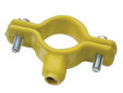 HEAVY DUTY CLAMP YELLOW PLASTIC STEEPED HEAVY DUTY CLAMP YELLOW PLASTIC STEEPED